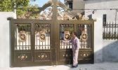 農村庭院大門護欄均可支持款式定制服務