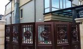 春翔公司別墅大門款式和顏色都是可以進行定制