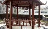 公園定制的鋁合金涼亭已經安裝完成